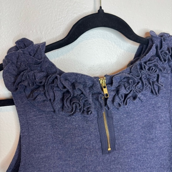 Marc By Marc Jacobs 100% Wool Navy Ruffled Tank Top Sweater - Picture 9 of 9